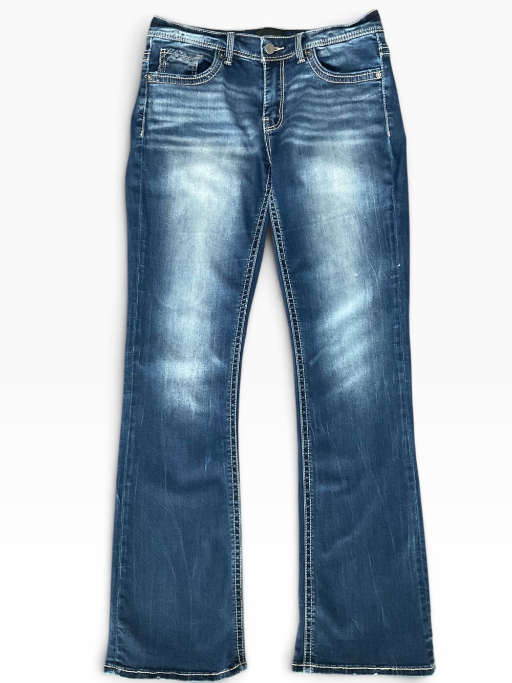 Buckle Black Women's Fit No.76 Mid Blue Bootcut Jeans Size 29 X 34
